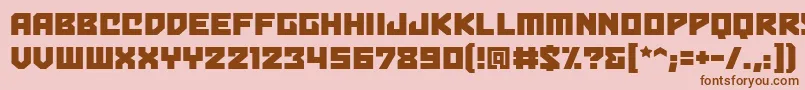 Bulletproofbb Font – Brown Fonts on Pink Background