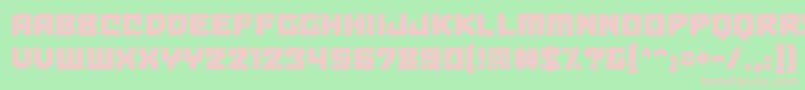 Bulletproofbb Font – Pink Fonts on Green Background