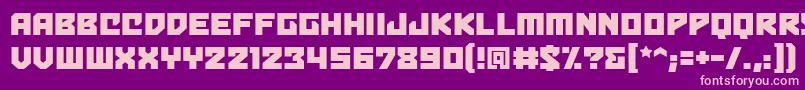 Bulletproofbb Font – Pink Fonts on Purple Background