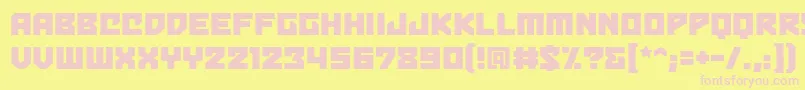 Bulletproofbb Font – Pink Fonts on Yellow Background