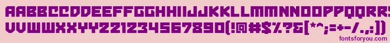Bulletproofbb Font – Purple Fonts on Pink Background