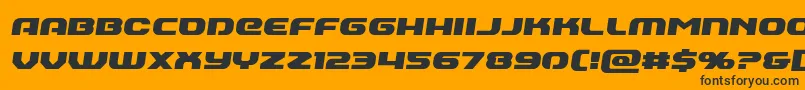 Annapolisemiital Font – Black Fonts on Orange Background