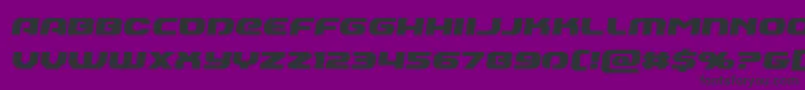 Шрифт Annapolisemiital – чёрные шрифты на фиолетовом фоне