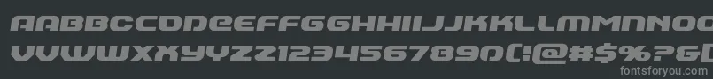 Annapolisemiital Font – Gray Fonts on Black Background