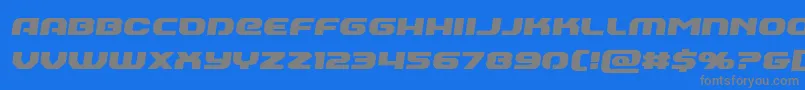 Annapolisemiital Font – Gray Fonts on Blue Background