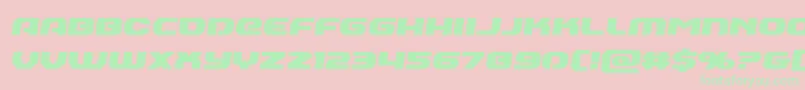 Annapolisemiital Font – Green Fonts on Pink Background
