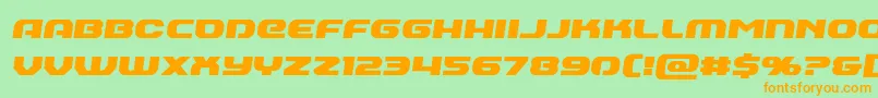 Annapolisemiital Font – Orange Fonts on Green Background