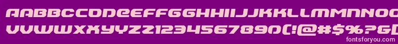 フォントAnnapolisemiital – 紫の背景にピンクのフォント