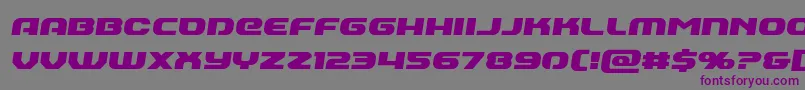 Annapolisemiital Font – Purple Fonts on Gray Background