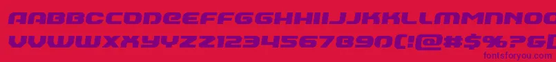 Annapolisemiital Font – Purple Fonts on Red Background