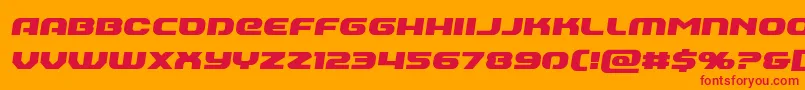 Annapolisemiital Font – Red Fonts on Orange Background