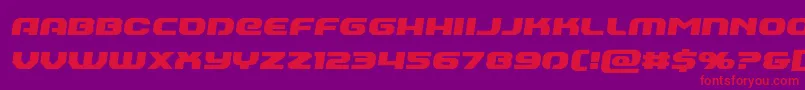 Шрифт Annapolisemiital – красные шрифты на фиолетовом фоне
