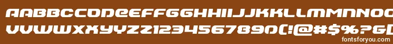 Annapolisemiital Font – White Fonts on Brown Background