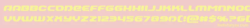 Annapolisemiital Font – Yellow Fonts on Pink Background