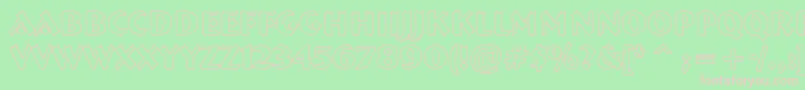 ABremenbldotl Font – Pink Fonts on Green Background