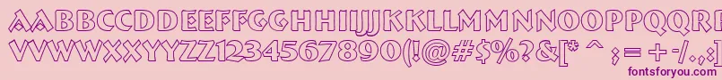 Weitere Informationen zur ABremenbldotl-Schriftart ABremenbldotl-Schriftart – Violette Schriften auf rosa Hintergrund