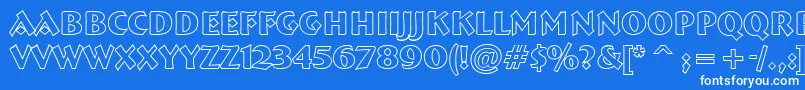 ABremenbldotl Font – White Fonts on Blue Background
