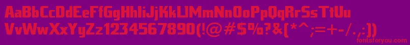 TankJunior Font – Red Fonts on Purple Background