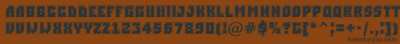 Simplergr Font – Black Fonts on Brown Background