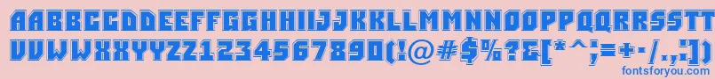 Simplergr Font – Blue Fonts on Pink Background