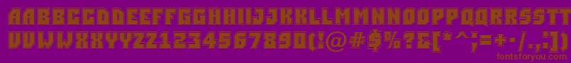 Simplergr Font – Brown Fonts on Purple Background