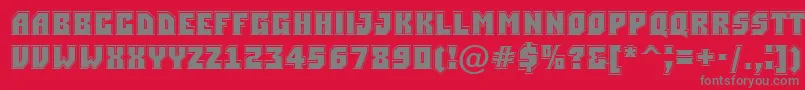 Simplergr Font – Gray Fonts on Red Background