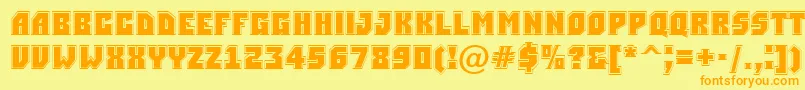 Simplergr Font – Orange Fonts on Yellow Background