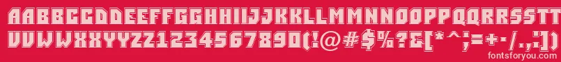 Simplergr Font – Pink Fonts on Red Background