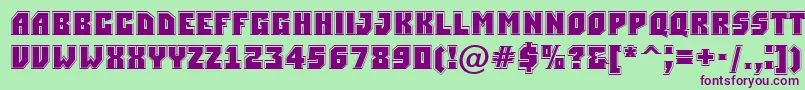 Simplergr Font – Purple Fonts on Green Background