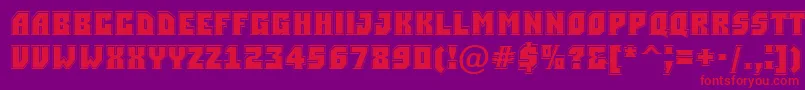 Simplergr Font – Red Fonts on Purple Background