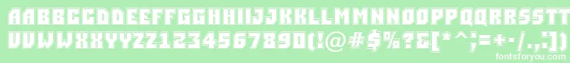 Simplergr-Schriftart – Weiße Schriften auf grünem Hintergrund