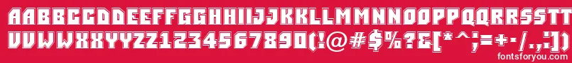 Simplergr Font – White Fonts on Red Background