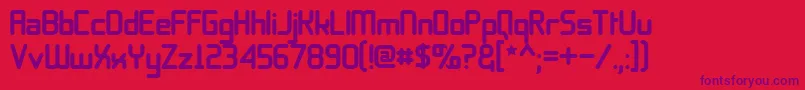 11s0blt Font – Purple Fonts on Red Background