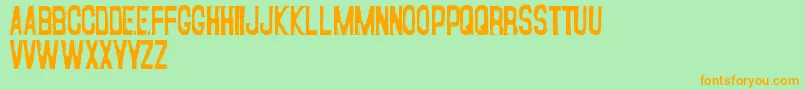 Fear ffy Font – Orange Fonts on Green Background