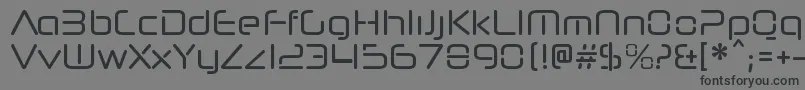 NeuropolnovacdRegular Font – Black Fonts on Gray Background