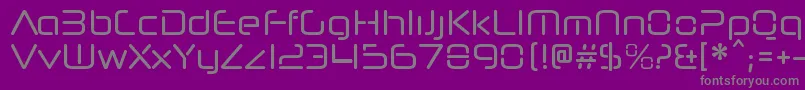 NeuropolnovacdRegular Font – Gray Fonts on Purple Background
