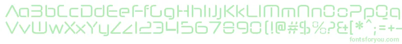 NeuropolnovacdRegular Font – Green Fonts on White Background