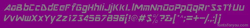 NimroddisplaysskItalic Font – Gray Fonts on Purple Background