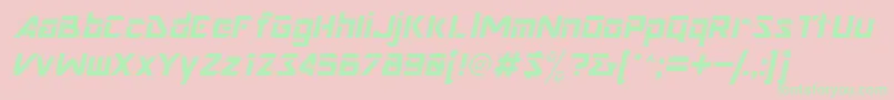 NimroddisplaysskItalic Font – Green Fonts on Pink Background