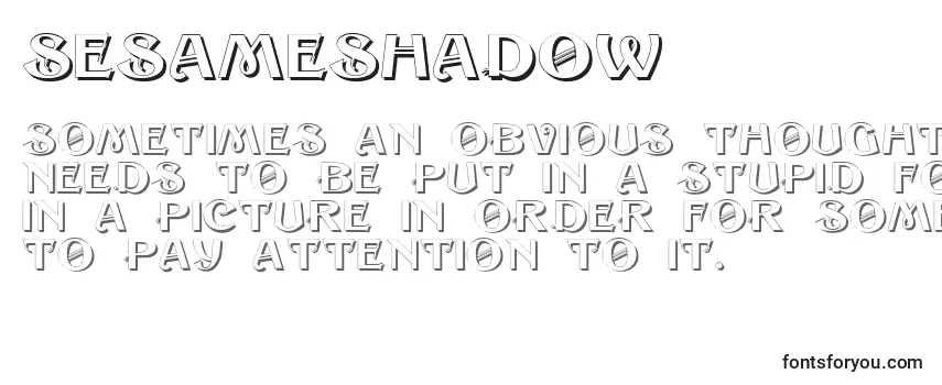SesameShadow-fontti