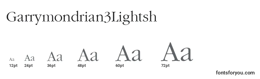 Garrymondrian3Lightsh Font Sizes