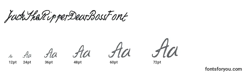 JackTheRipperDearBossFont Font Sizes