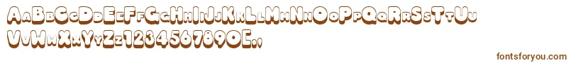 3Dhotdog Font – Brown Fonts on White Background