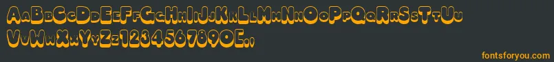 3Dhotdog Font – Orange Fonts on Black Background