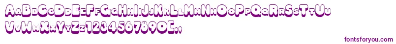 3Dhotdog-Schriftart – Violette Schriften