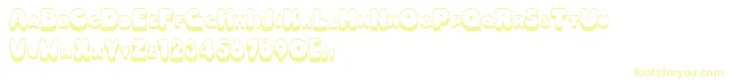 3Dhotdog Font – Yellow Fonts on White Background