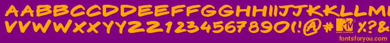 Más sobre la fuente Komix fuente Komix – Fuentes Naranjas Sobre Fondo Morado