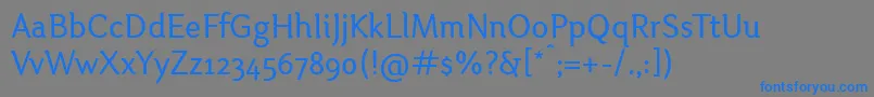 OtariRegular Font – Blue Fonts on Gray Background
