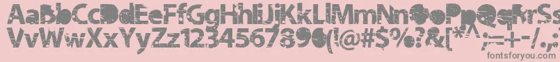 Tramyad Font – Gray Fonts on Pink Background