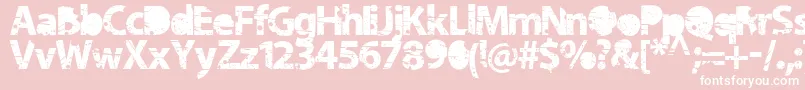 Tramyad Font – White Fonts on Pink Background